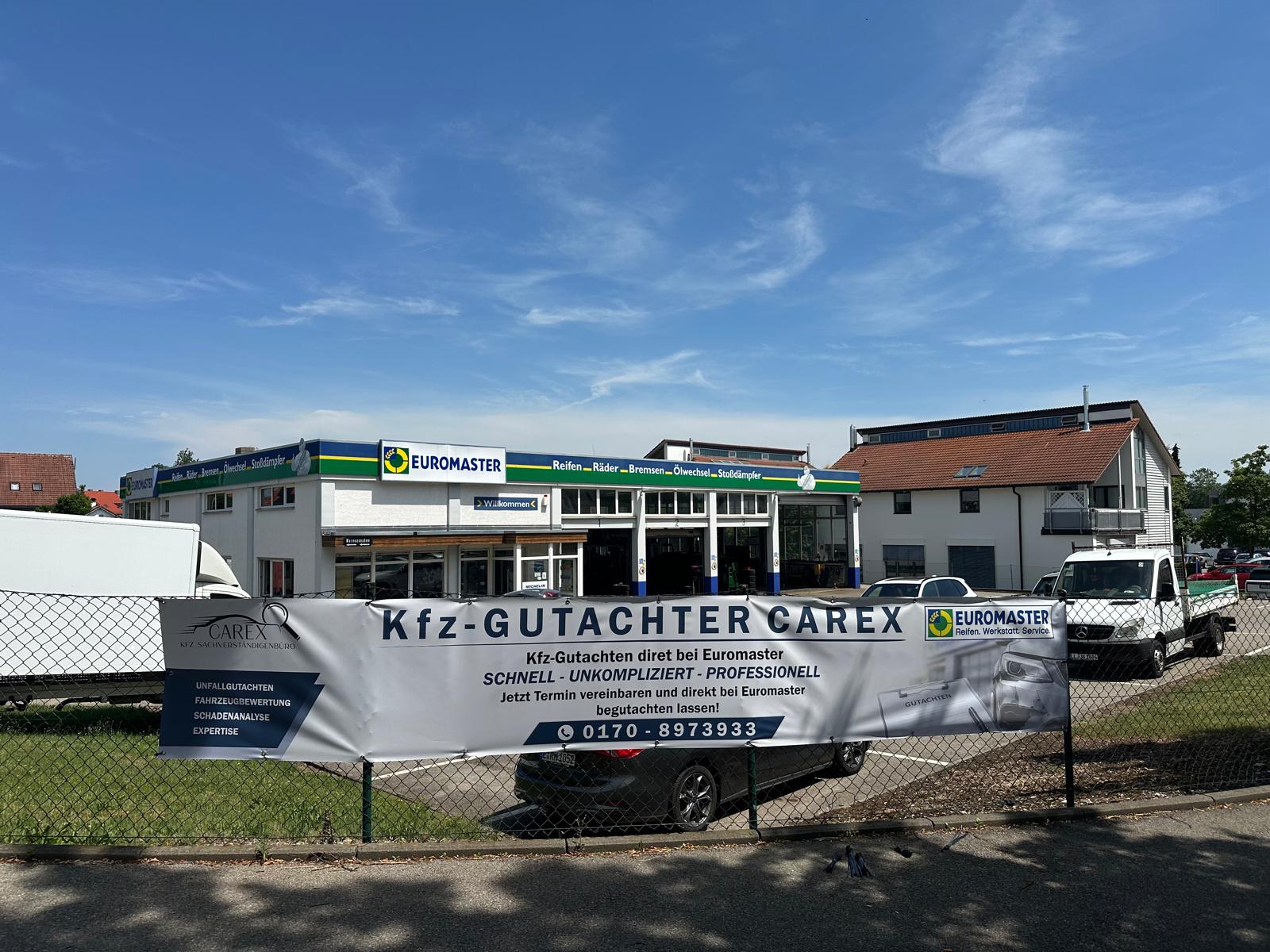 KFZ-Gutachter CAREX Standort bei Euromaster in Landsberg am Lech